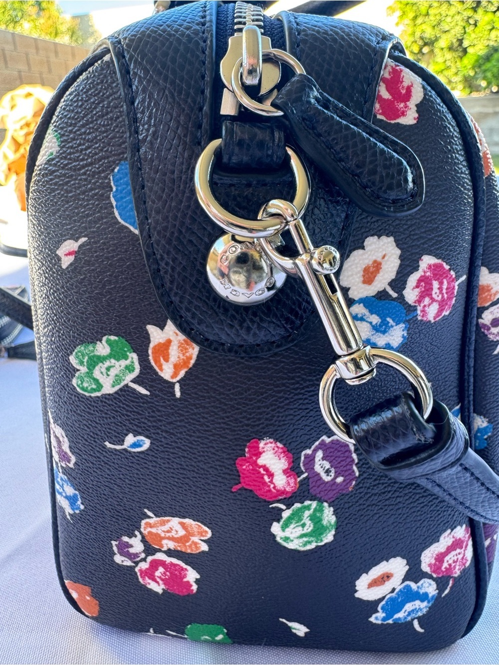 COACH Floral Mini Bennett Satchel and Zip Wallet Set - Picture 9 of 16